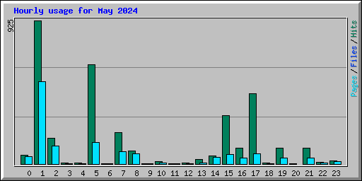 Hourly usage for May 2024