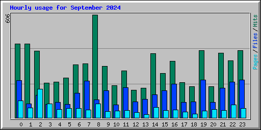 Hourly usage for September 2024